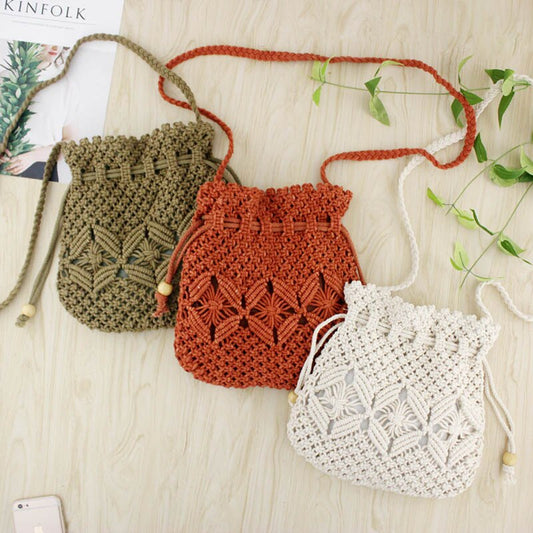Sac Tressé Livia – Pompons et Anses Longues – vue alternative