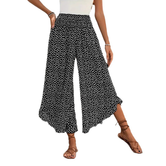 Pantalon Large Femme Noémie à Pois – vue principale