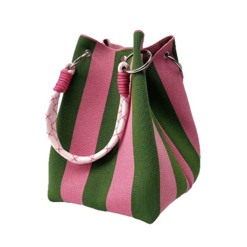 Sac Cabas Femme Nova – Rayures & Poche Extérieure. – vue 2