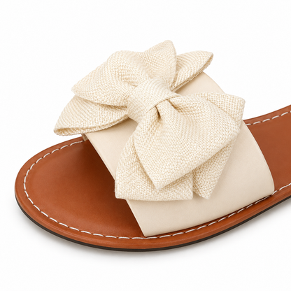 Sandales Plates Femme Alba à Nœud