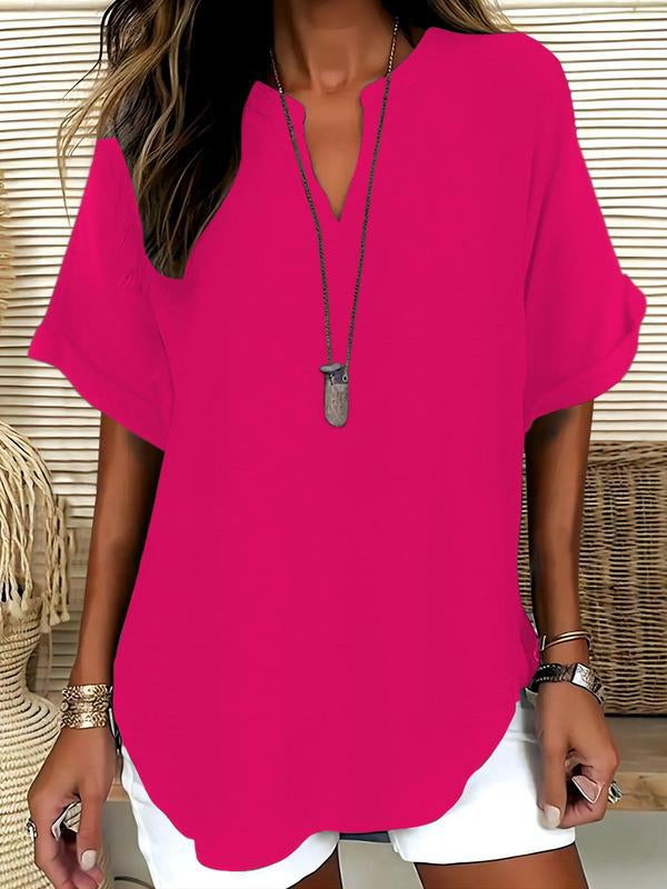 Chemise fluide femme Élina Rose vue de détail