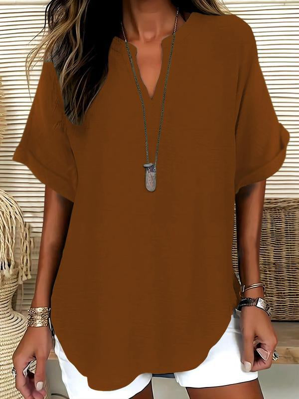 Chemise fluide femme Élina vert foncé coupe ample